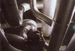Stainless steel pipework photo